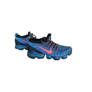 Nike Mens Blue Fury Lace Up Nike Air VaporMax Flyknit 3 Sneaker Size 9